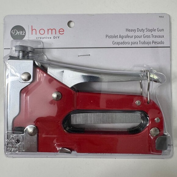 Dritz Home 9052 Heavy Duty Staple Gun Red Sewing Creative DIY New - Picture 1 of 6